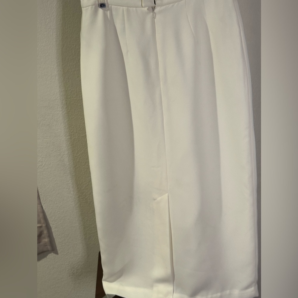 Winter white Ivory Maxi Skirt